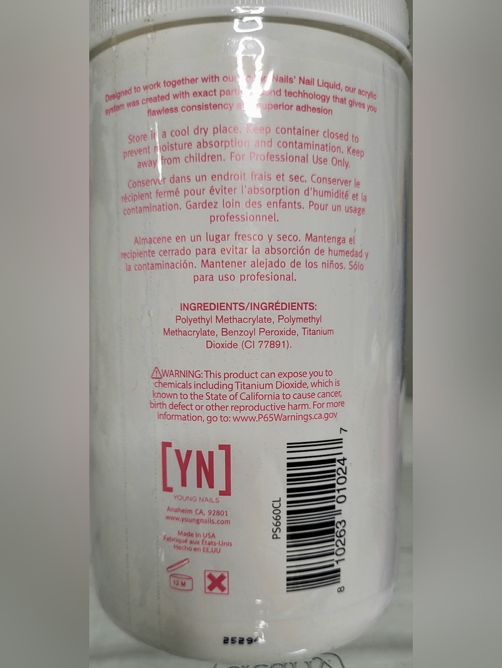 YN Speed Clear Nail Powder - Clear - Picture 2 of 2
